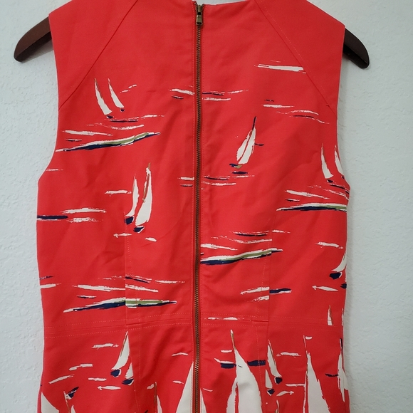 Anthropologie Maeve Berru Poplin Flare Dress 4 - Picture 7 of 11